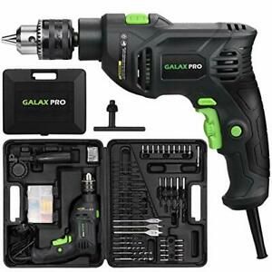 GALAX PRO 5Amp 1/2-inch Corded Impact Drill with 105pcs Accessories,Speed 0-3000