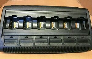 The Motorola WPLN4197A is the genuine 6-Way HT750 HT1250 HT1550 Charger