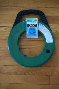 200 ft Feet GREENLEE 438-20 Steel Fish Tape 200&#039; x 1/8&#034; x .060 (61M 3.2MM) NOS