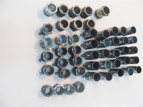 Lot of 50 assorted 3/4&#034; emt fittings for sale