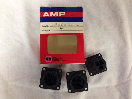 (3) amp 206036-2 connector,cpc iii std sex sq flange receptacles 17-3 socket arg for sale