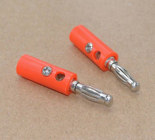 4mm speaker banana plug audio connector red x50pcs for sale