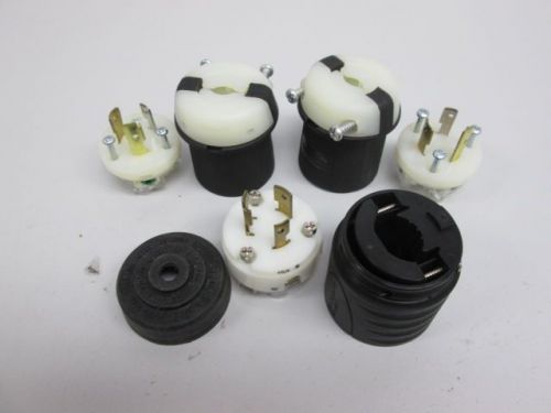 Lot 3 new hubbell pass seymour assorted 2311 l250p locking plug 2p 3w d257757 for sale