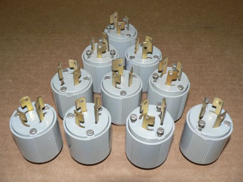 10 new twist lock plugs 15 amp 250 volt for sale