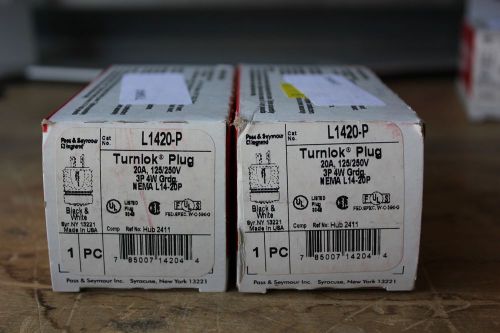 L1420-p pass and seymour turnlok plug nema 20a 125/250v - new in box! for sale