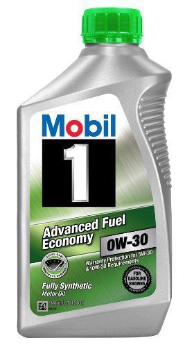 Mobil 1 98JQ67 Advanced Fuel Economy 0W-30 Synthetic Motor Oil - 1 Quart Bottle