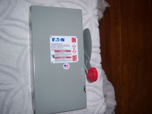 Eaton heavy duty safety switch 60 a 240 v 4 wire s/n fusible for sale