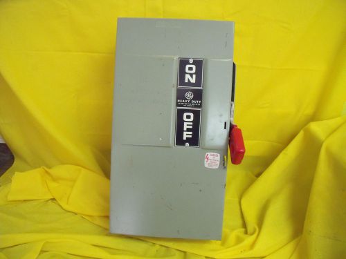 #1280  general electric  60 amp 600 v th4322 disconnect  3 p fusible nema 1 for sale
