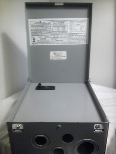 Ge type 3r cat. tl412r1 outdoor enclosure enclosed panelboard 125 amp 240 vac for sale