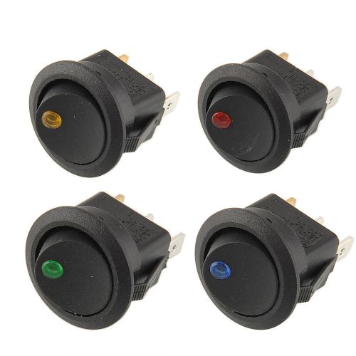 Green LED Dot Round Rocker Switch 19mm Toggle Boat Trailer High Quality