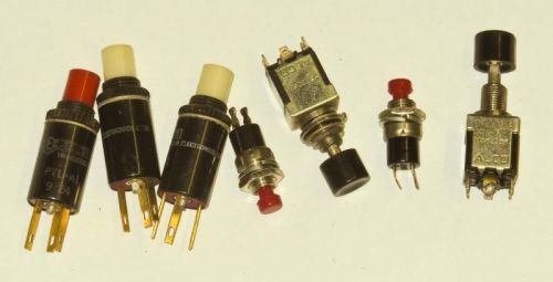SEVEN PUSHBUTTON SWITCHES