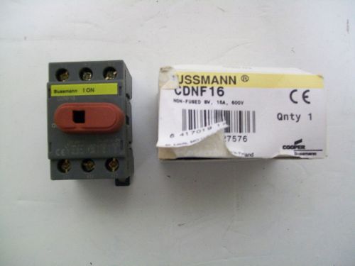 Bussmann CDNF16 16A 600V-AC 3P Non-Fusible Disconnect Switch