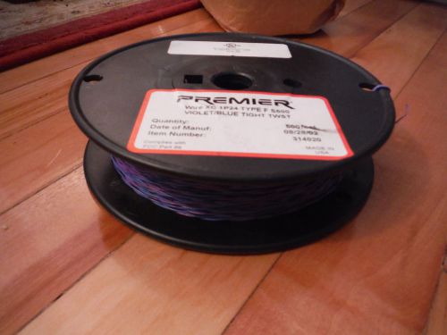 Premier phone / telephone cross connect wire 1 pair 24 awg violet/blue xc 1p24 for sale