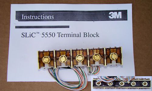 3M SLiC 5550 Terminal Block 5 Pair NEW