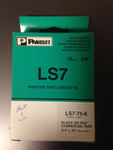 Panduit ls7 printer tape ls7-75-6 for sale
