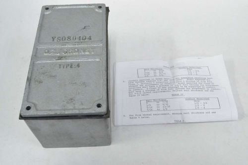 Oz gedney ys080404 wall mount 8x4x4 in iron electrical enclosure b334960 for sale