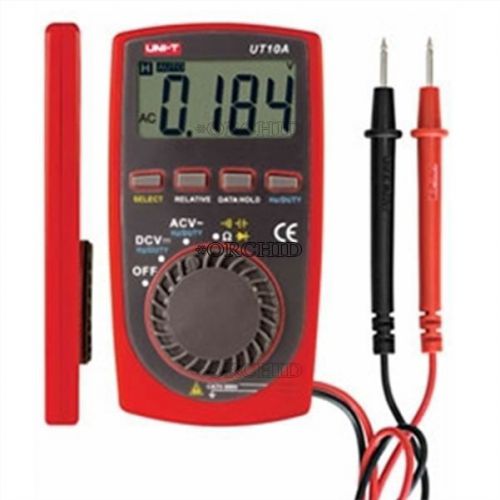Multimeter gauge ohm digital lcd voltmeter uni-t ut10a pocket measure tester for sale