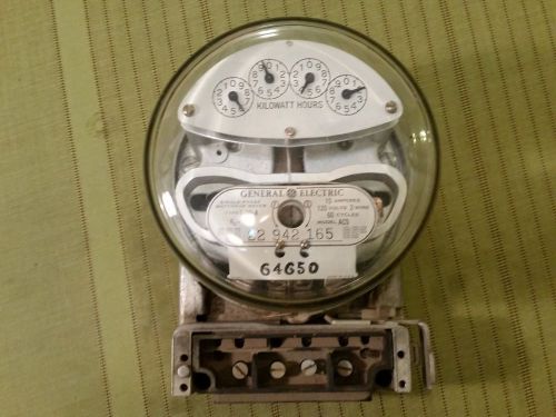 Vintage GENERAL ELECTRIC GE Electric Meter Type I-30-A Model AC5 Steampunk Art
