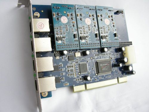 AX400P3FXS Asterisk card insert UBUNTU Trixbox Elastic CentOS 400P TDM x400P PCI