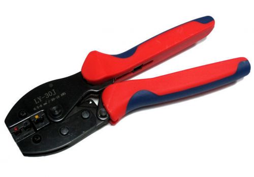 Heavy duty ratcheting crimper tool crimping wire terminals j-type 22-10 gauge ga for sale