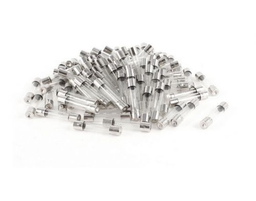 Car 6mmx30mm 6A 250V Low Breaking Capacity Glass Tube Fuses 100 Pcs
