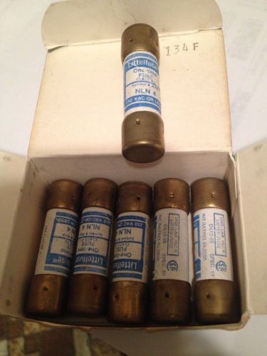 Lot of 6 littelfuse nln 4 class k5 fuse for sale