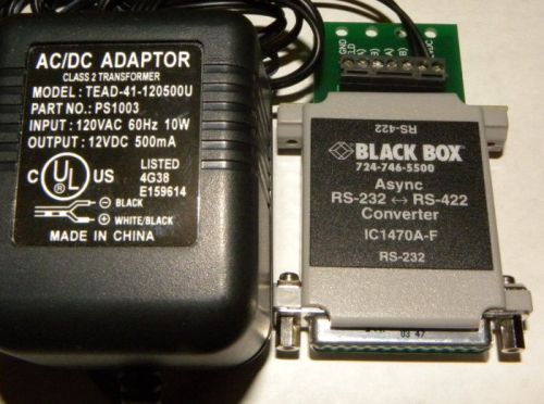 Black Box  Rs232 To Rs-422  Bidirectional Converter DB25F to Terminal Block