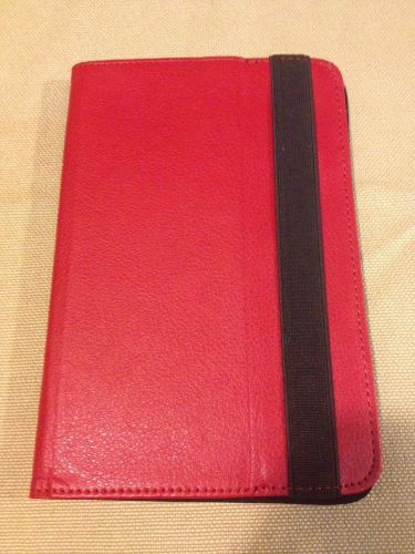 Visual Land Prestige 7 Inch Folio Tablet Case (Red)