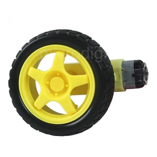 New 3V-12V Smart Car Wheel TT Motor Tyre Gear Motor 1:48 Single Axis For Robot