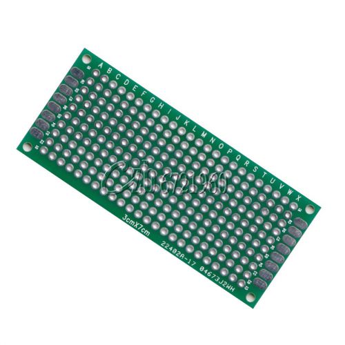 20pcs double side prototype pcb bread board tinned universal 3x7 cm 30x70 mm fr4 for sale