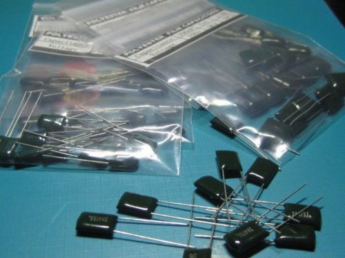 30 values  470pcs polyester poly film capacitors  assortment kit  1nf~470nf 100v for sale