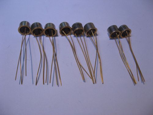 Qty 8 Raytheon 2N697 NPN Silicon Si Transistors - Vintage NOS