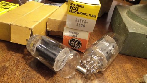 Sylvania 6je6c-6lq6, ge 6je6c/6lq6, nos 2 tubes for sale