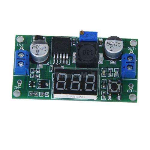 Adjustable step-down dc-dc power module board with voltmeter display 1.25v~37v for sale