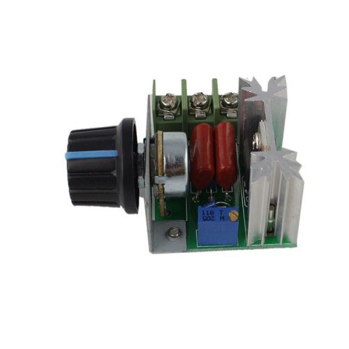 ES 220V 2000W Speed Controller SCR Voltage Regulator Dimmers Thermostat NEW CA 3
