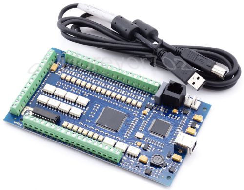 Cnc 4 axis 1mhz mach3 usb motion controller card interface breakout board 3 ecut for sale