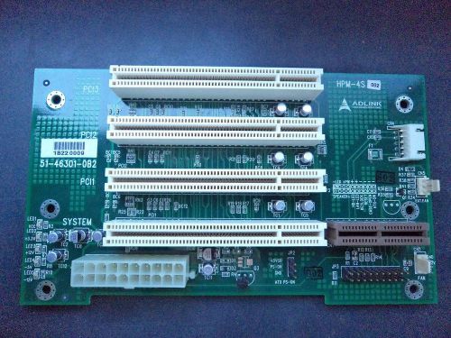 Adlink 1 picmg cpu,3 pci slots backplane hpm-4s for sale