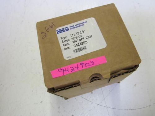 WIKA 9424903 GAUGE 160PSI 1/4&#034; *NEW IN A BOX*