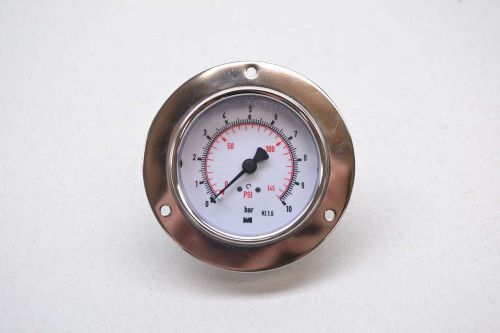 New 0-10bar 2-1/2 in face 1/4 in npt pressure gauge d425798 for sale