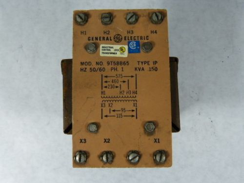 General electric 9t58b65 transformer 15kva 230/460/575v ! wow ! for sale