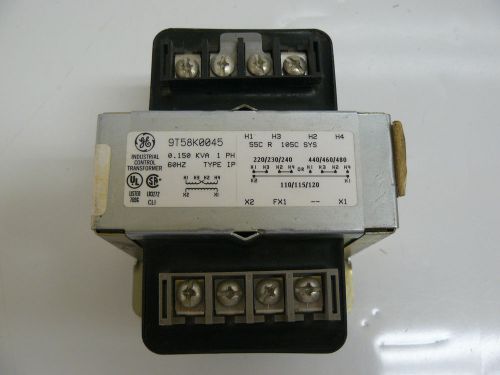 New general electric 9t58k0045 industrial control transformer for sale