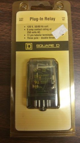 New Square D Plug-in Relay class 8501 type KP13V20