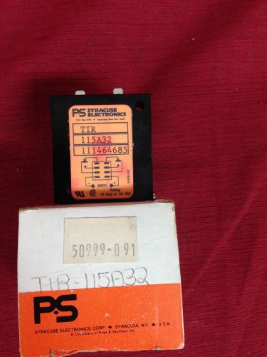 PS Syracuse Electronics TIR-115A32 Relay NEW IN BOX!
