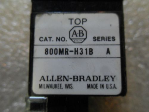 (rr15-2) 1 new allen bradley 800mr-h31b ser a selector switch operator for sale