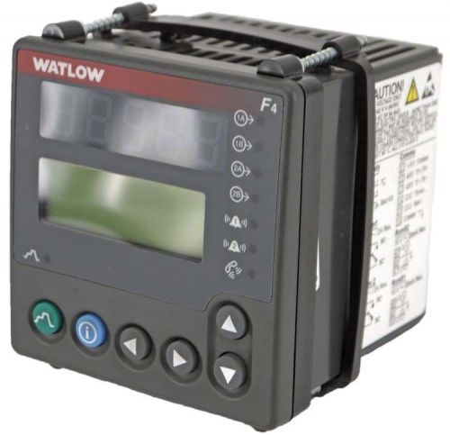 Watlow f4dh-kkkk-21rg 1/4-din dual-channel ramping temperature controller for sale