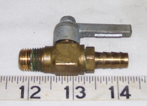 Mini Brass Ball Valve 3/8&#034; Hose Barb x 1/4&#034; Male NPT with Built in Check Valve