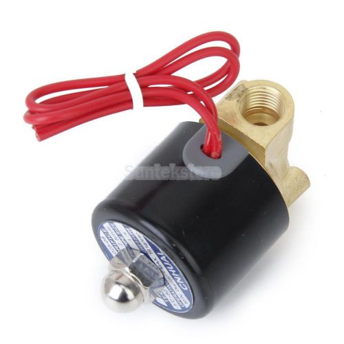Ac 110v 1/4 &#034; normally closed electric solenoid valve for air water pipelines for sale