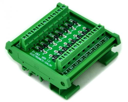Din rail mount 1 amp 1000v common anode 16 diode network module, 1n4007. for sale