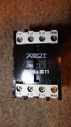 Agut CL-01.A-3T1 Contactor Electrical Starter, 600v 24a Max, 100-120v