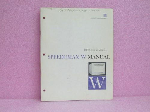 Leeds &amp; Northrup Manual Speedomax W Recorder Directions Man. w/Schem., Issue 2